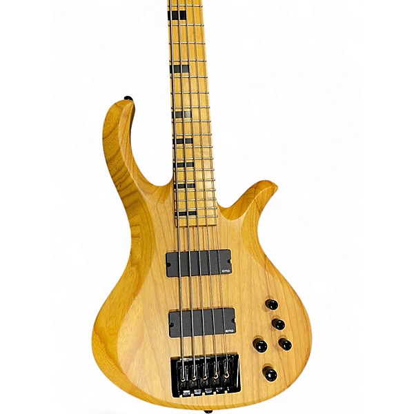 Used Schecter Guitar Research Riot 5 Session Natural Electric Bass Guitar
