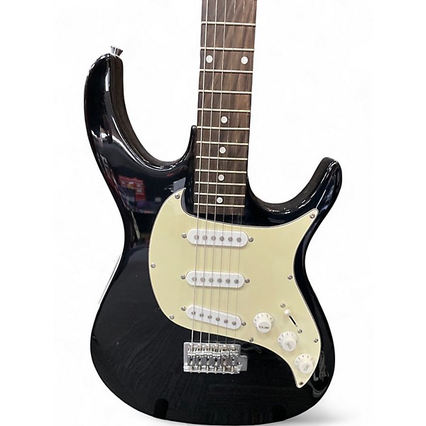 Used Burswood STRAT-A-LIKE Black Solid Body Electric Guitar
