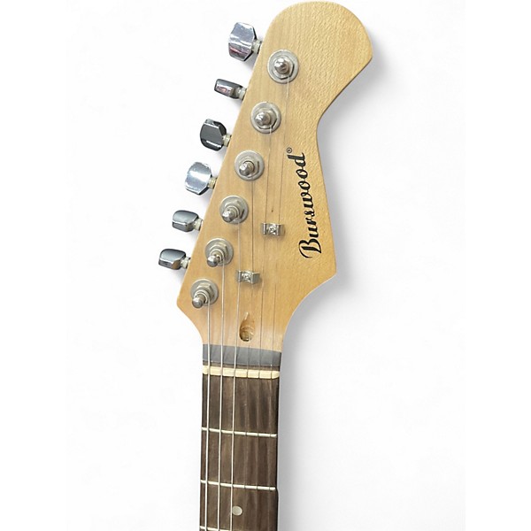 Used Burswood STRAT-A-LIKE Black Solid Body Electric Guitar