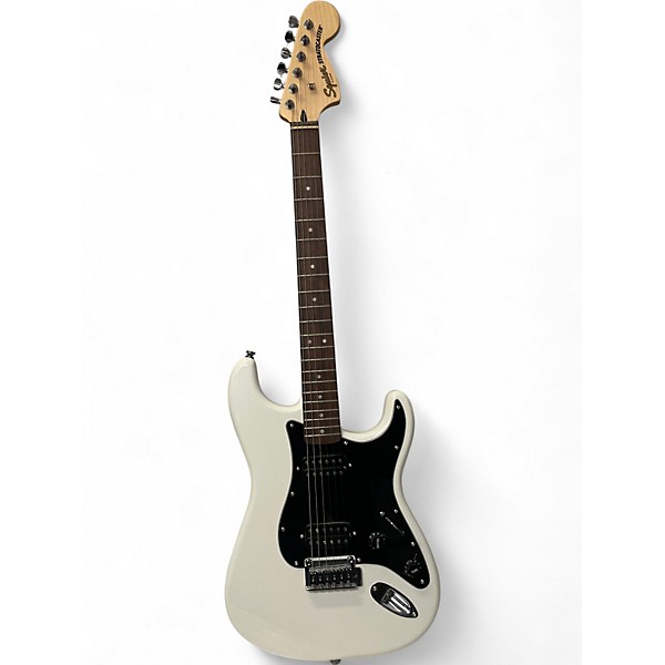 Used Squier Stratocaster HH White Solid Body Electric Guitar