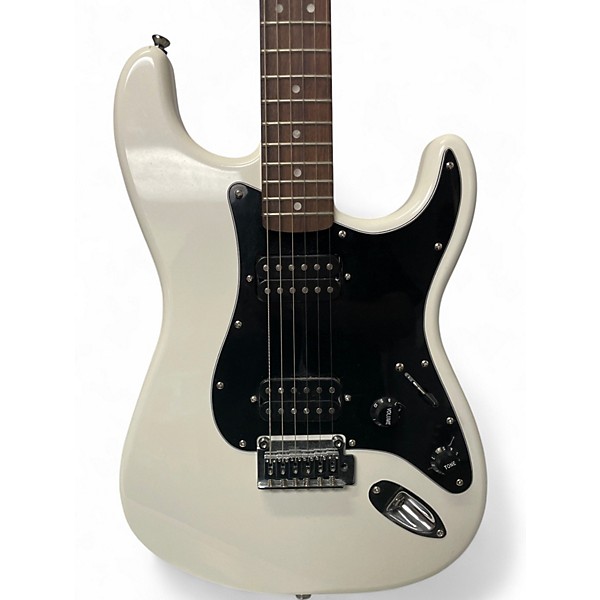 Used Squier Stratocaster HH White Solid Body Electric Guitar