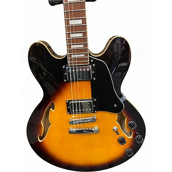 Used Teton hollowbody 2 Color Sunburst Hollow Body Electric Guitar