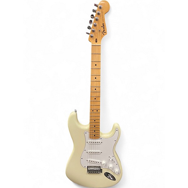 Used Fender Standard Stratocaster Olympic White Solid Body Electric Guitar