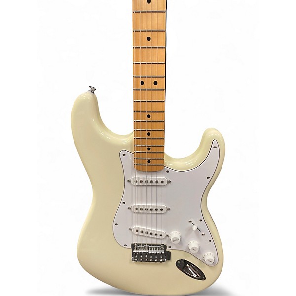 Used Fender Standard Stratocaster Olympic White Solid Body Electric Guitar