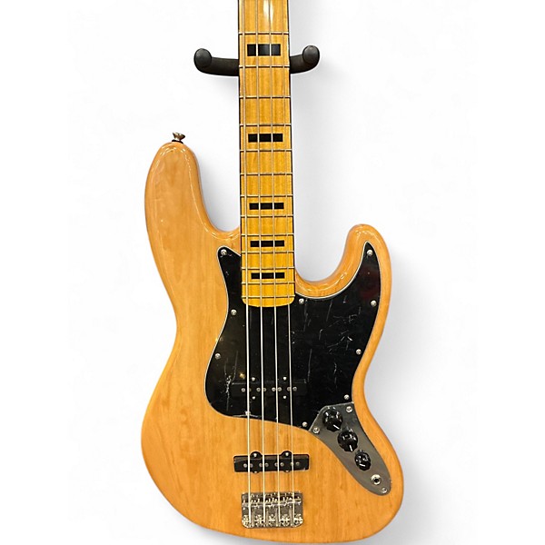 Used Squier Classic Vibe 70s Jazz Bass Natural Electric Bass Guitar
