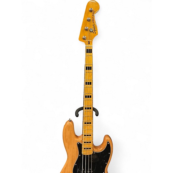 Used Squier Classic Vibe 70s Jazz Bass Natural Electric Bass Guitar