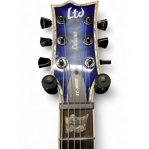 Used ESP LTD EC1000 Deluxe Violet Shadow Solid Body Electric Guitar