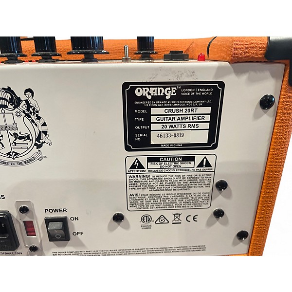 Used Orange Amplifiers Crush 20RT Guitar Combo Amp