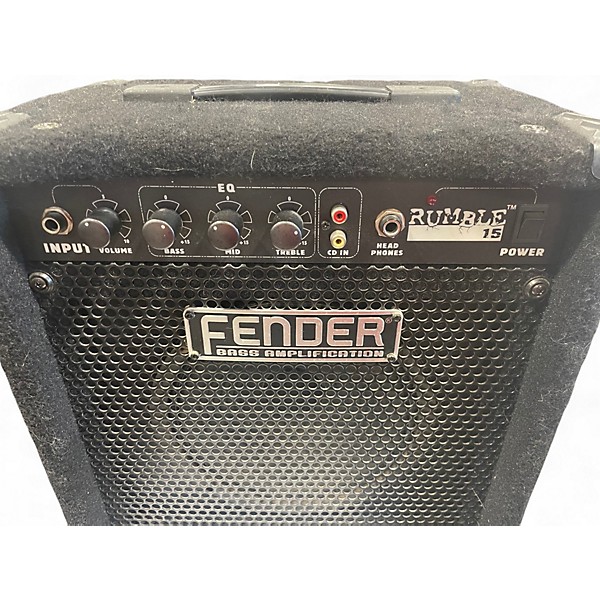 Used Fender Rumble 15 15W 1X8 Bass Combo Amp