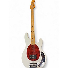 Used Sterling by Music Man Ray24CA Olympic White Electric Bass Guitar