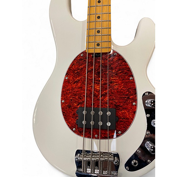 Used Sterling by Music Man Ray24CA Olympic White Electric Bass Guitar