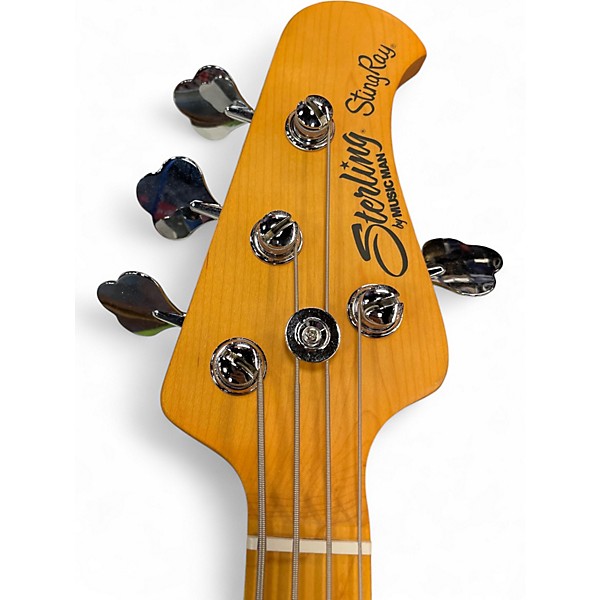 Used Sterling by Music Man Ray24CA Olympic White Electric Bass Guitar