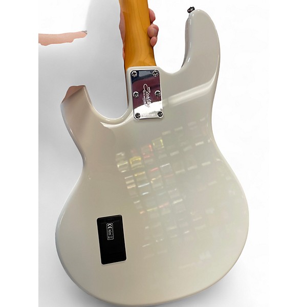 Used Sterling by Music Man Ray24CA Olympic White Electric Bass Guitar