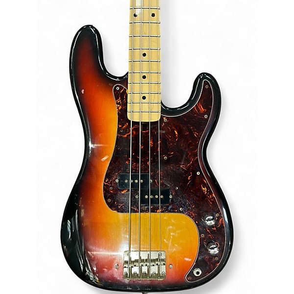 Used Memphis P Style Bass 2 Tone Sunburst Electric Bass Guitar
