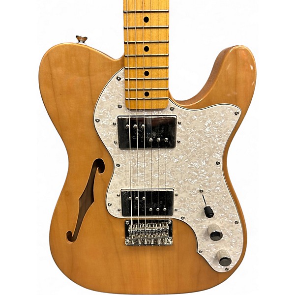 Used Squier Classic Vibe 70s Thinline Telecaster Natural Hollow Body Electric Guitar