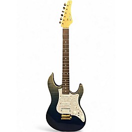 Used Fujigen Expert EOS Blue Navy Gradient Solid Body Electric Guitar