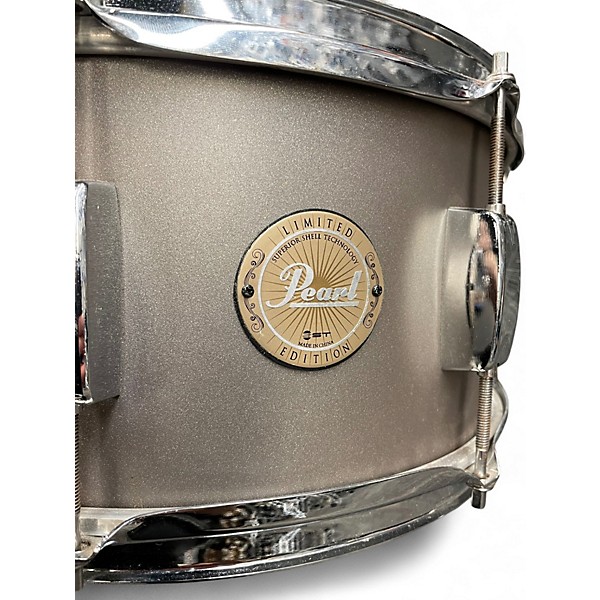 Used Pearl 14in Limited Edition Snare Metallic Gray Drum