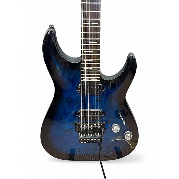 Used Schecter Guitar Research OMEN  ELITE Blue Solid Body Electric Guitar