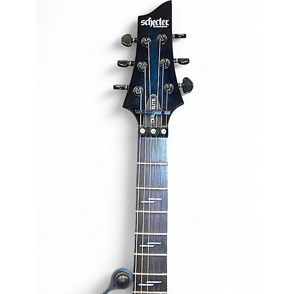 Used Schecter Guitar Research OMEN  ELITE Blue Solid Body Electric Guitar