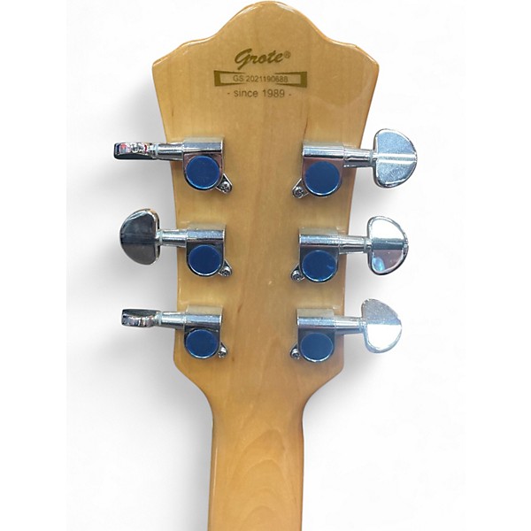 Used Grote HOLLOWBODY P90 Natural Hollow Body Electric Guitar