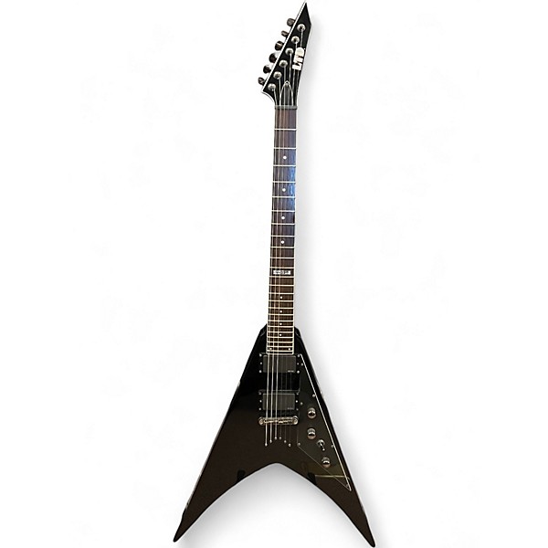 Used ESP LTD V-300 Black Solid Body Electric Guitar