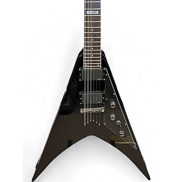 Used ESP LTD V-300 Black Solid Body Electric Guitar