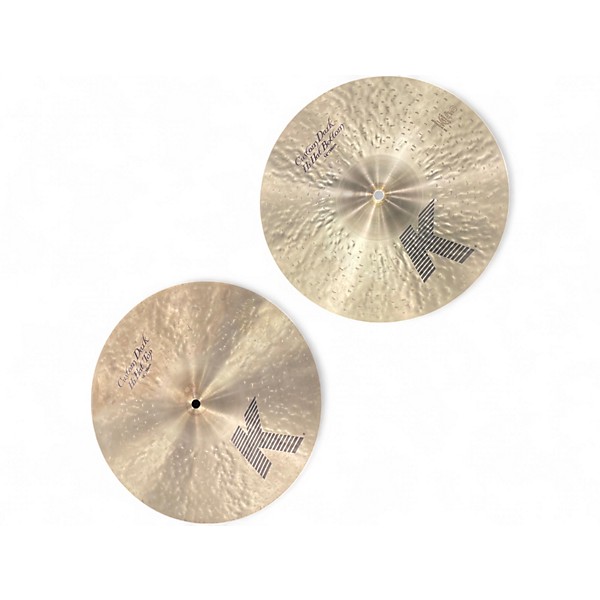 Used Zildjian 14in K Custom Dark Hi Hat Pair Cymbal