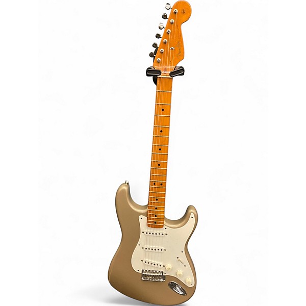 Used Fender U.S. Vintage '57 Stratocaster Shoreline Gold Solid Body Electric Guitar