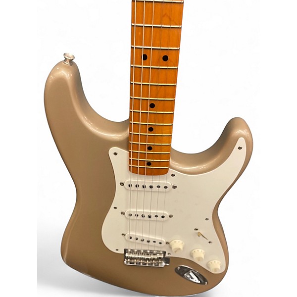 Used Fender U.S. Vintage '57 Stratocaster Shoreline Gold Solid Body Electric Guitar
