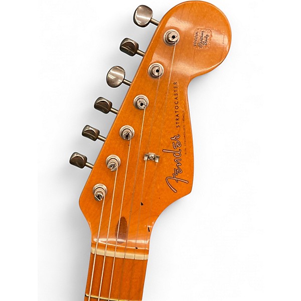 Used Fender U.S. Vintage '57 Stratocaster Shoreline Gold Solid Body Electric Guitar
