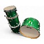 Used Ludwig 4 Piece Centennial Green Sparkle Drum Kit thumbnail