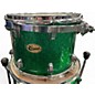 Used Ludwig 4 Piece Centennial Green Sparkle Drum Kit