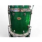 Used Ludwig 4 Piece Centennial Green Sparkle Drum Kit