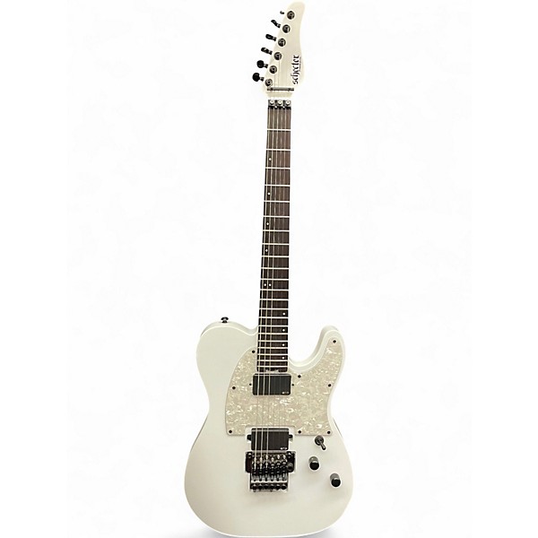Used Schecter Guitar Research SUNSET VALLEY SUPER SHREDDER PT FR Classic White Solid Body Electric Guitar