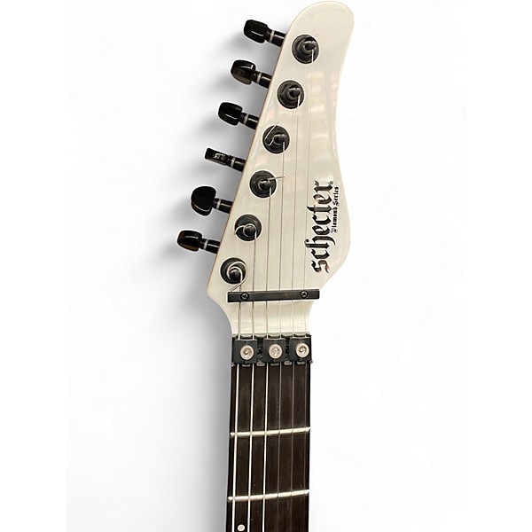 Used Schecter Guitar Research SUNSET VALLEY SUPER SHREDDER PT FR Classic White Solid Body Electric Guitar