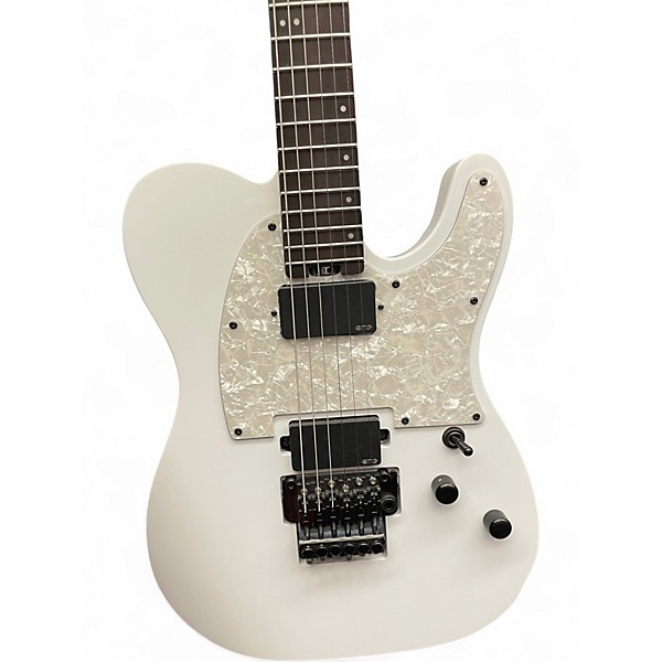 Used Schecter Guitar Research SUNSET VALLEY SUPER SHREDDER PT FR Classic White Solid Body Electric Guitar