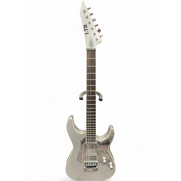 Used ESP LTD KS-M6 METALLIC SILVER Solid Body Electric Guitar