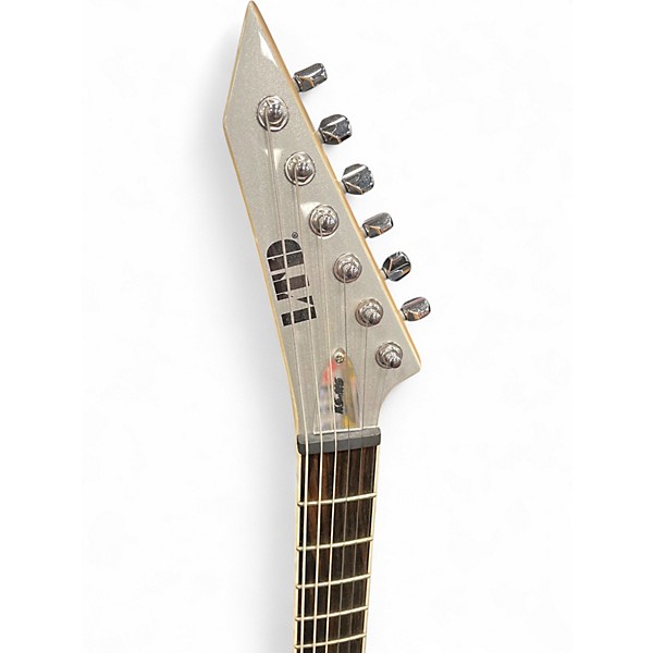 Used ESP LTD KS-M6 METALLIC SILVER Solid Body Electric Guitar