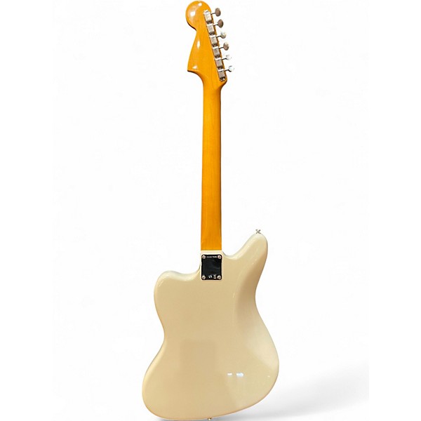 Used Fender Johnny Marr Signature Jaguar Olympic White Solid Body Electric Guitar