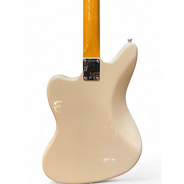 Used Fender Johnny Marr Signature Jaguar Olympic White Solid Body Electric Guitar