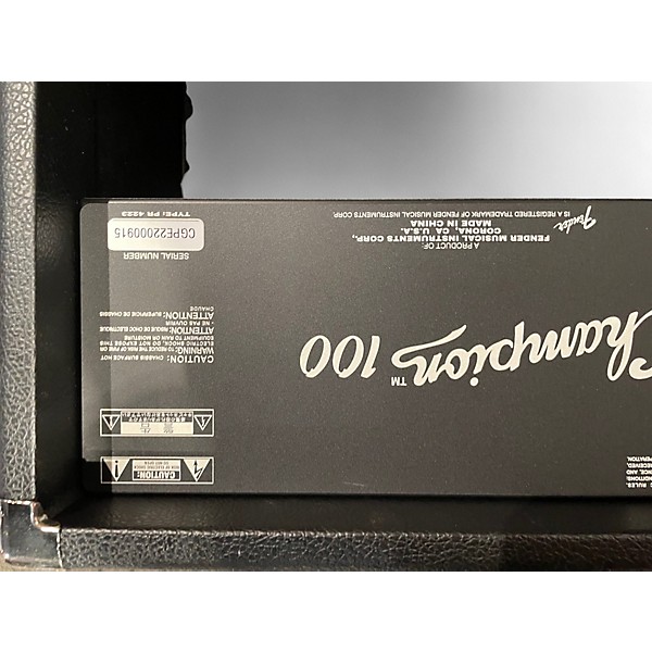 Used Fender Champion 100 Guitar Combo Amp