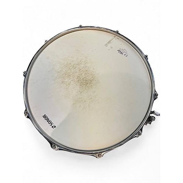 Used SONOR 14in AQ2 White marine  Drum