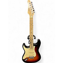 Used Sawtooth double cutaway electric LH 3 Color Sunburst Solid Body Electric Guitar