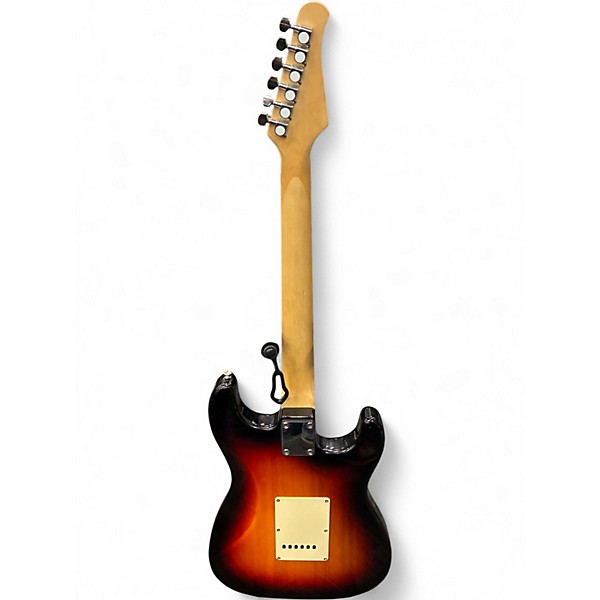 Used Sawtooth double cutaway electric LH 3 Color Sunburst Solid Body Electric Guitar