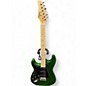 Used Glarry double cutaway electric LH Trans Green Solid Body Electric Guitar thumbnail