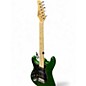 Used Glarry double cutaway electric LH Trans Green Solid Body Electric Guitar