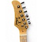 Used Glarry double cutaway electric LH Trans Green Solid Body Electric Guitar