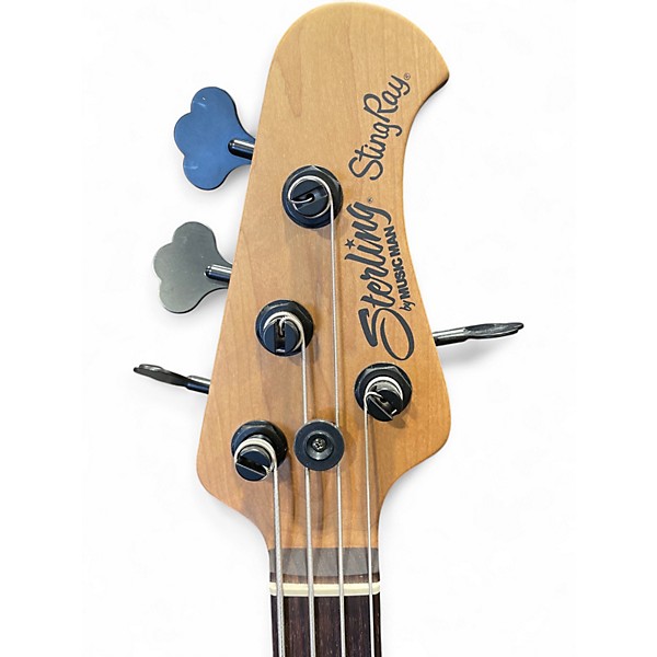 Used Sterling by Music Man Ray34 HH Amber Electric Bass Guitar