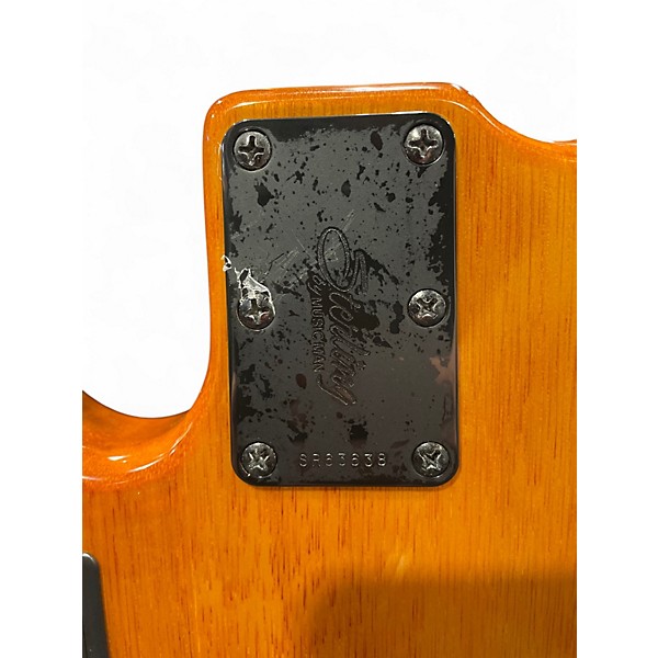 Used Sterling by Music Man Ray34 HH Amber Electric Bass Guitar