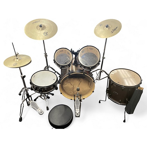 Used PDP by DW 5 Piece Mainstage 5 Piece Complete Kit Brown Sparkle Drum Kit